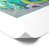 神秘的なマーメイドンシーホースアートプリント ポスター (角)