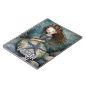 神秘的なマーメイド&スターフィッシュシーオラクルカスタム ノートブック (左側)