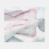 神秘的なミューズ フリースブランケット (正面(横))