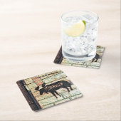 神秘的なムース スクエアペーパーコースター (インサイチュ)