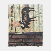 神秘的なムース フリースブランケット (正面)