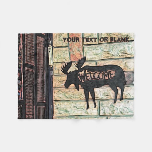 神秘的なムース フリースブランケット (正面(横))