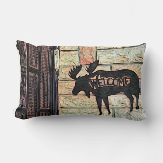 神秘的なムース ランバークッション (正面)