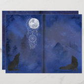 神秘的なムーンウォルズのスクラップブックページ (正面/裏面)