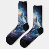 神秘的なムーンウルフガーディアン ソックス (左)