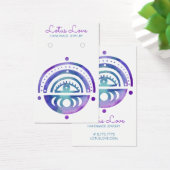 神秘的なムーンズイヤリングネックレスジュエリーディスプレイカード (デスク)