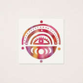 神秘的なムーンズイヤリングネックレスジュエリーディスプレイカード (正面)