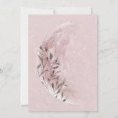 神秘的なムーンバーチャルベビーシャワー招待状 (裏面)