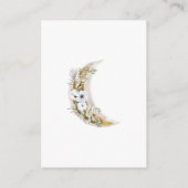 神秘的なムーンボヘミアンピンク披露宴 エンクロージャーカード (裏面)