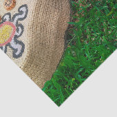 神秘的なメッセージ：草の上のタロットとアラクル 薄葉紙 (詳細)