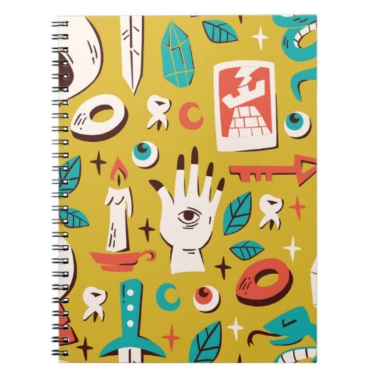 神秘的なメランゲ：オカルトのシームレスな要素 ノートブック (正面)