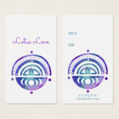 神秘的なモオンカスタムスつるラベル価格サイズラベル (正面&裏面)