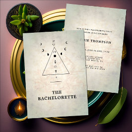 神秘的なモダンタロットフォーチュンおもしろいバチェロレッテ 招待状