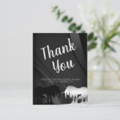 神秘的なユニコーンの感謝 (ブラック スワール) ポストカード (スタンド正面)