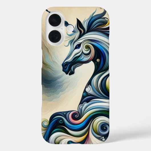 神秘的なユニコーンの渦巻き Case-Mate iPhoneケース (裏面)
