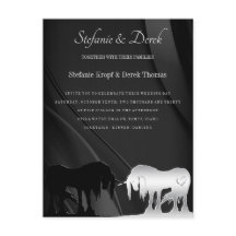 神秘的なユニコーンの結婚式招待状