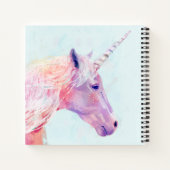 神秘的なユニコーン ノートブック (裏面)