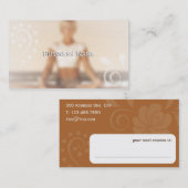神秘的なヨガビジネスカード 予約カード (正面/裏面)
