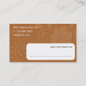 神秘的なヨガビジネスカード 予約カード (裏面)