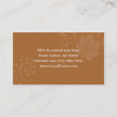 神秘的なヨガ{alt}ビジネスカード 名刺 (裏面)