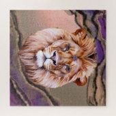 神秘的なライオン2 ジグソーパズル (横)