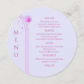 神秘的なラベンダーピンクサンムーン宇宙結婚ズ メニュー (正面)