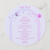 神秘的なラベンダーピンクサンムーン宇宙結婚ズ メニュー (正面)