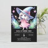 神秘的なリトルウィザード誕生日 招待状 (スタンド正面)