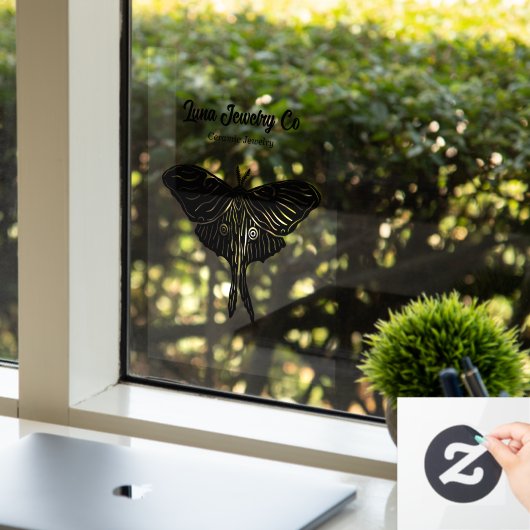 神秘的なルナモスビジネス ウィンドウサイン (オフィス)