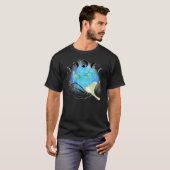 神秘的なルナモス 月 神秘的 サイキック ゴス セレスト Tシャツ (正面フル)