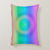 神秘的なレインボーグラデーションアイ アクセントクッション (正面(垂直))