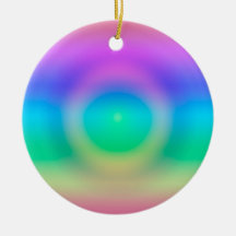 神秘的なレインボーグラデーションアイ