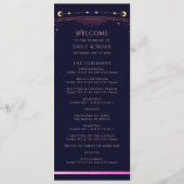 神秘的なレインボーネイビーブルーサンムーンスターズ宇宙 プログラム (正面)