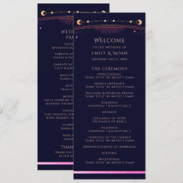 神秘的なレインボーネイビーブルーサンムーンスターズ宇宙 プログラム