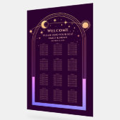 神秘的なレインボープラムサンムーンスターズ結婚ズ アクリルサイン (傾斜)