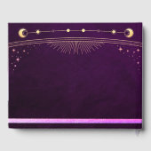 神秘的なレインボープラムサンムーンスターズ結婚ズ ゲストブック (裏面)