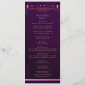 神秘的なレインボー深いプラムサンムーン天文学 プログラム (裏面)