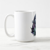 神秘的なレイヴン コーヒーマグカップ (左)