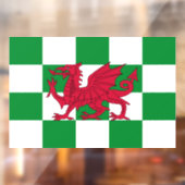 神秘的なレッドケルトのドラゴン国旗 ウィンドウサイン (シート2)