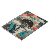 神秘的なレトロコラージュのオカルト星占いOracle ノートブック (左側)