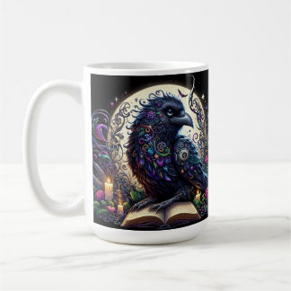 神秘的なワタリガラス幻想世界 コーヒーマグカップ
