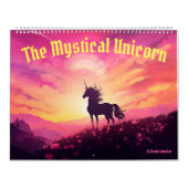 神秘的な一角獣のカレンダー カレンダー (カバー)