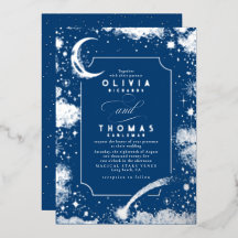 神秘的な三日月の星月夜ボホ結婚の