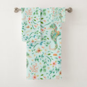 神秘的な乗馬模様 バスタオルセット (インサイチュ)