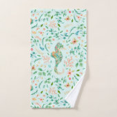 神秘的な乗馬模様 バスタオルセット (ハンドタオル)