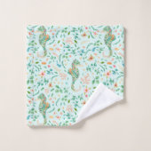 神秘的な乗馬模様 バスタオルセット (ウォッシュタオル)