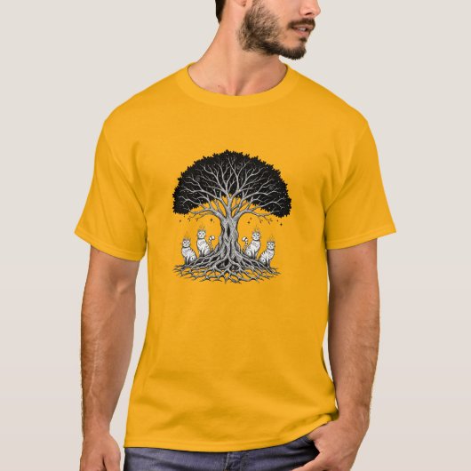 神秘的な人生の木 Tシャツ (正面)