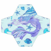 神秘的な人魚の妖精の紫色の生き物セラミックタイル サッカーボール (フラット)