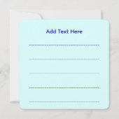 神秘的な人魚の妖精の紫色の生き物セラミックタイル サンキューカード (裏面)