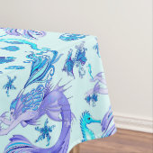 神秘的な人魚の妖精の紫色の生き物セラミックタイル テーブルクロス (インサイチュ)